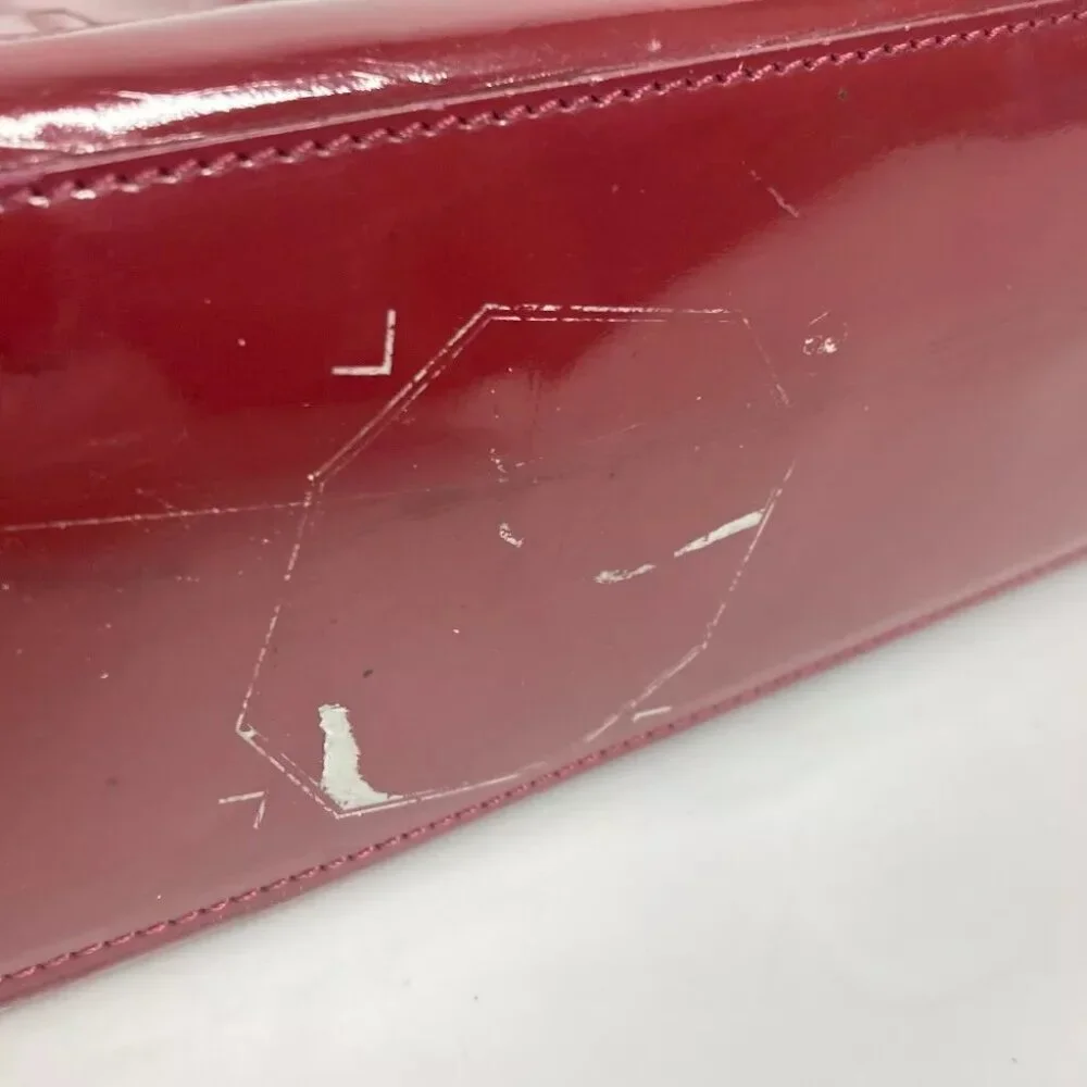 CHANEL Bag CC CC Mark bag Shoulder Bag enamel Red
